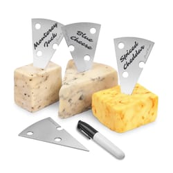 Final Touch Silver Plastic/Stainless Steel Cheese Marker Set