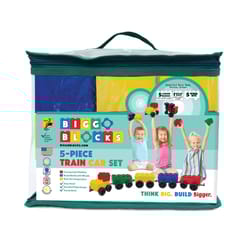 Biggo Jumbo Train Blocks Building Set Assorted