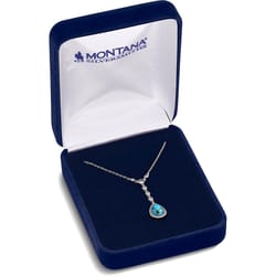 Montana Silversmiths Women's Delicate Cascade Turquoise Drop Silver/Turquoise Necklace