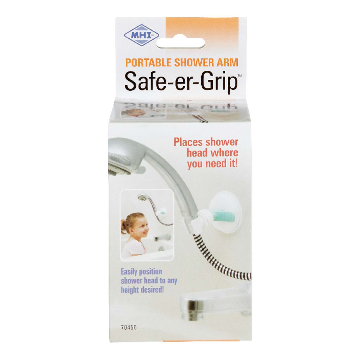 SafeerGrip White Shower Arm Ace Hardware