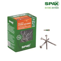SPAX Multi-Material No. 10 Sizes X 2 in. L T-20+ Flat Head Serrated Construction Screws