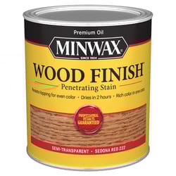 Minwax Wood Finish Semi-Transparent Sedona Red Oil-Based Penetrating Wood Stain 1 qt