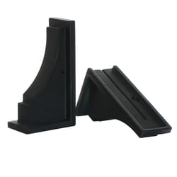 Mayne Fairfield 6 in. H X 3.5 in. W Black Plastic Brackets