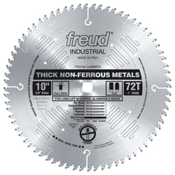 Freud 10 in. D X 5/8 in. Thick Aluminum TiCo Hi-Density Carbide Metal Saw Blade 72 teeth 1 pk