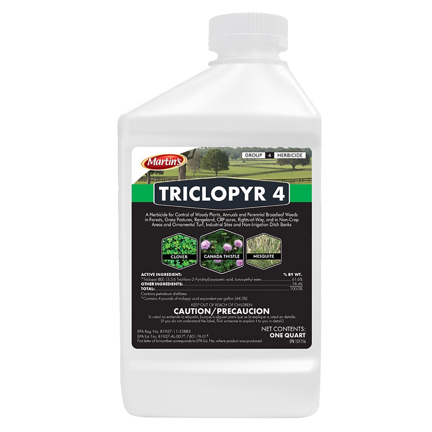 Martin's Triclopyr 4 Broadleaf Herbicide Concentrate 1 qt Mfr 82210018