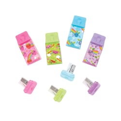 OOLY Lil Juicy Box Assorted Eraser and Sharpener 1 pk