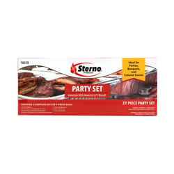 Sterno Buffet Kit 10.25 in. H X 13.50 in. W X 23.63 in. L 27 pc