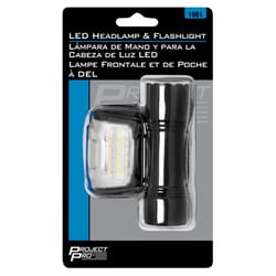 Project Pro 200 lm Black LED Head Lamp AAA Battery
