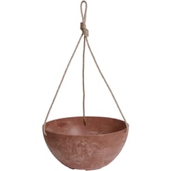 Novelty ArtStone 5.9 in. H X 12.2 in. W X 12.2 in. D X 12.2 in. D Resin Napa Hanging Planter Rust