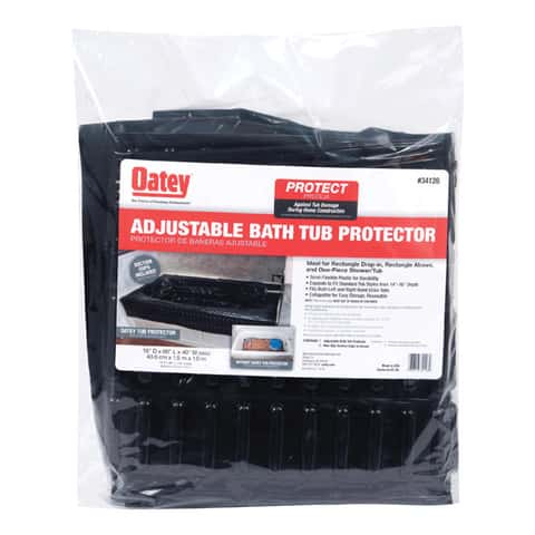 Oatey Black Bathtub Protector in the Bathtub Parts department at