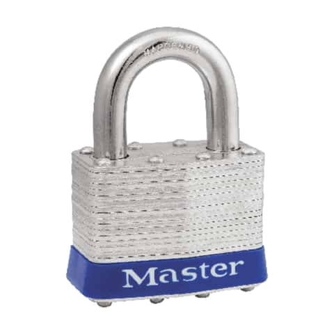 Master Lock 1-1/2 in. H X 1-1/8 in. W X 2 in. L Steel 4-Pin