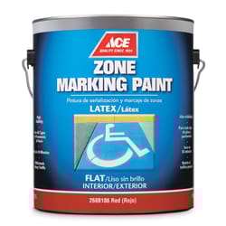 Ace  Red  Zone Marking Paint  1 gal. 