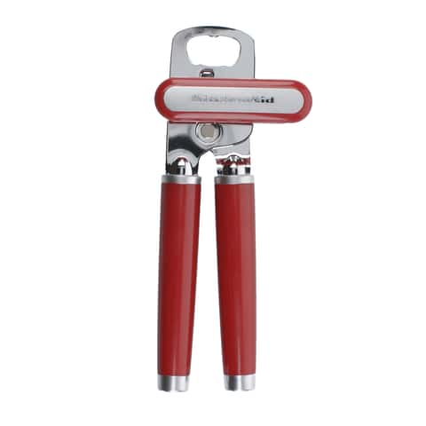 KitchenAid Gloss Red ABS/Stainless Steel Manual Bottle/Can Opener