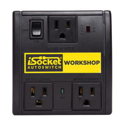 i-Socket Autoswitch Workshop Dust Control Switch Black 1 pk