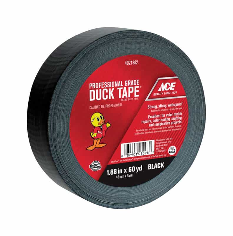 Ace 1.88 in. W x 60 yd. L Black Solid Duct Tape Ace Hardware