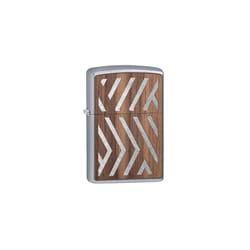 Zippo Silver Woodchuck Herringbone Sweep Lighter 1 pk