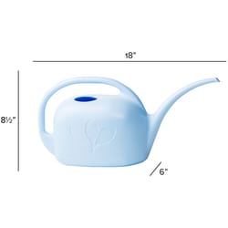 Novelty Sky Blue 1 gal Plastic Watering Can