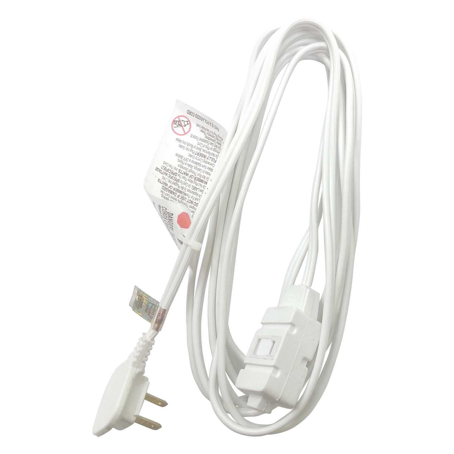 Ace Indoor 12 ft. L White Extension Cord Ace Hardware