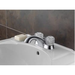 Delta Chrome Centerset Bathroom Sink Faucet 4 in.