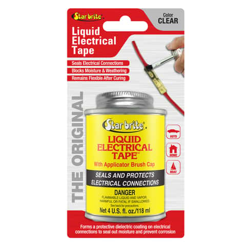 Liquid Electrical Tape, Waterproof Seal, All Indoor/Outdoor Uses, Includes  Brush, Green, 4oz, 1/Jar