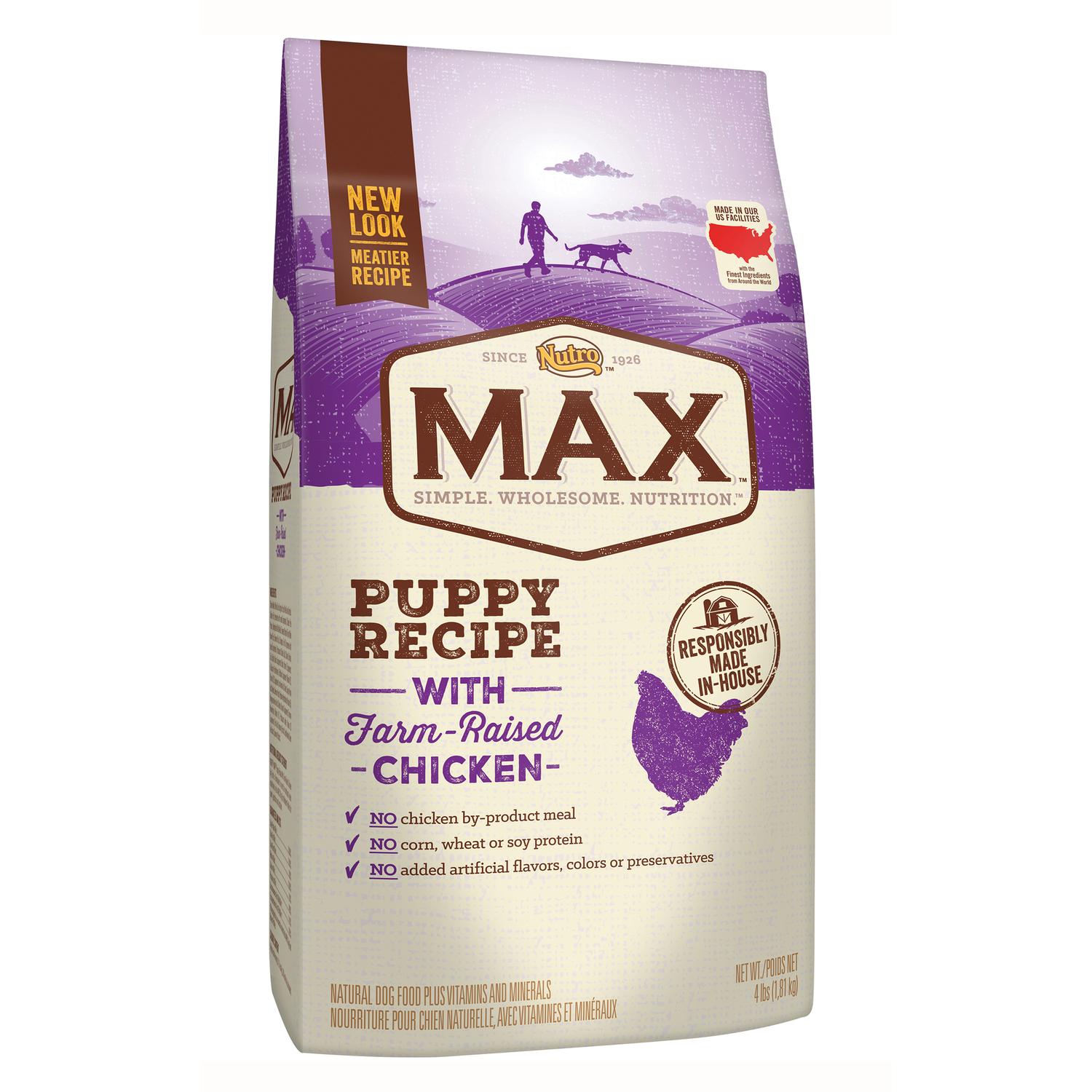 UPC 079105119900 product image for Nutro  Max  All Size Dogs  Puppy  Dog Food  Chicken  4 lb. | upcitemdb.com