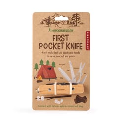 Kikkerland Huckleberry 37 in. Folding Pocket Knife Tan 1 pc