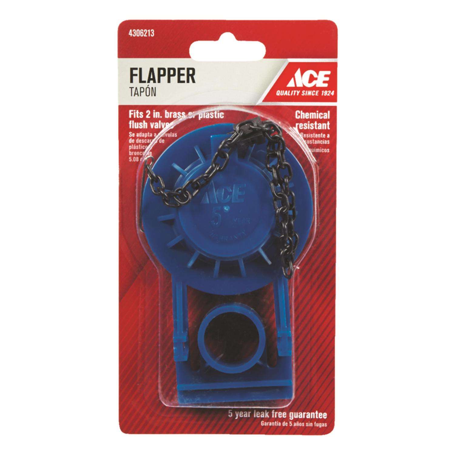 Ace Toilet Flapper Blue Plastic Ace Hardware