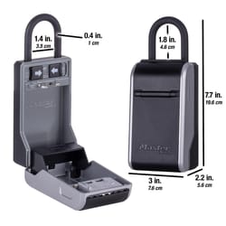 Master lock 5480D Portable Lock Box 5.4 in. H X 3 in. W X 5 in. L Metal 4-Digit Combination Lock Box