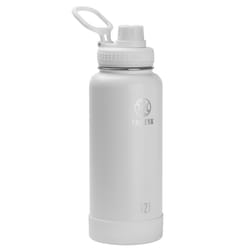 Takeya Actives 32 oz Arctic BPA Free Double Walled Water Bottle with Spout Lid