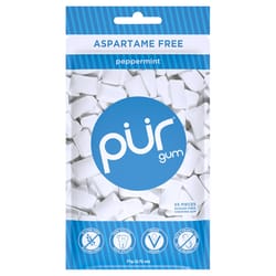 PUR Sugar Free Peppermint Chewing Gum 1 pk 55 pc