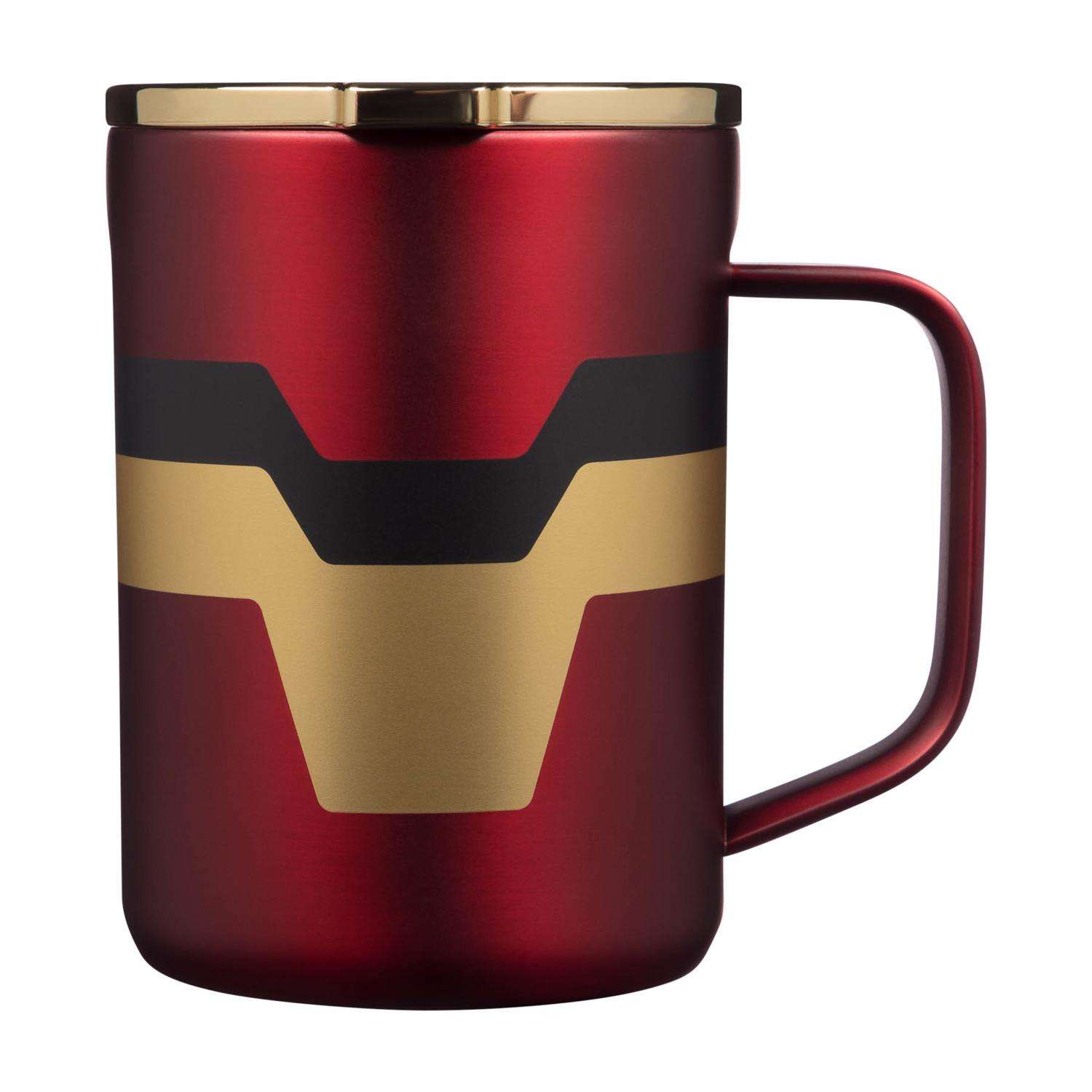Corkcicle 16 oz Marvel Iron Man Gold/Red BPA Free Insulated Mug Ace