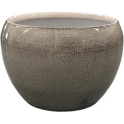 Robert Allen 5 in. D Steel Petite Braeburn Planter Dusted Pearl