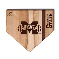 Baseball BBQ 17 in. L X 17 in. W X 1 in. Maple NCAA Mississippi State Cutting Board