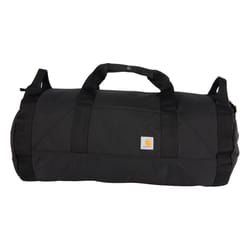 Carhartt Rain Defender Black Classic Round Duffle Bag 27 in. H X 14 in. W