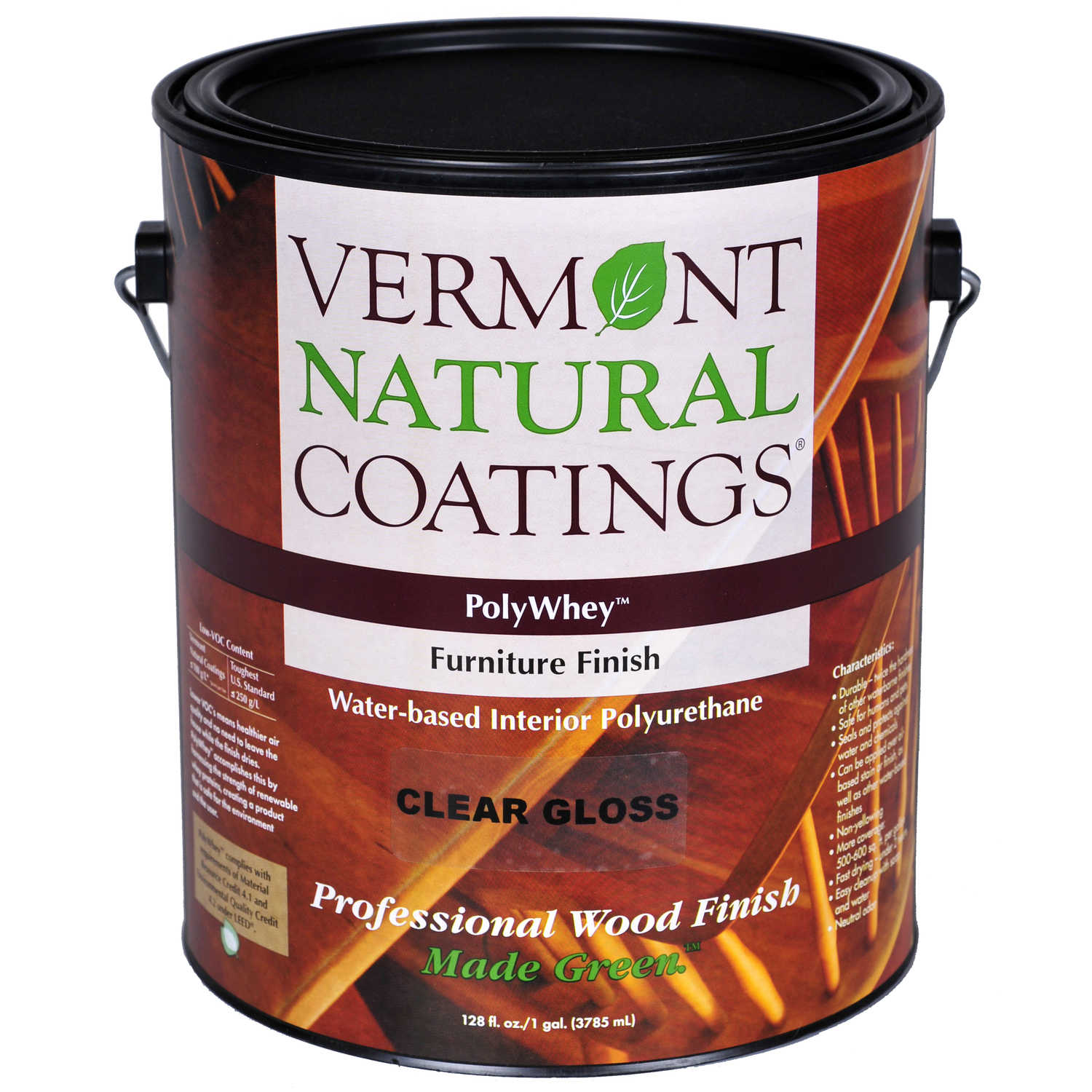 Vermont Natural Coatings PolyWhey Gloss Clear Water-Based Furniture ...