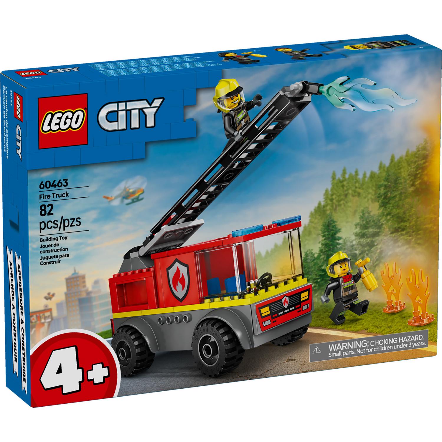 LEGO City Fire Ladder Truck Building Toy Multi