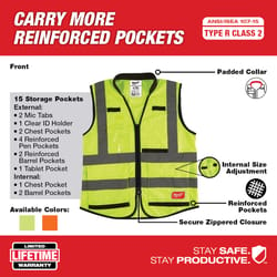 Details about   Hi Vis Vest High Visibility Reflective Waistcoat Phone&ID Pockets Safety Tops US 