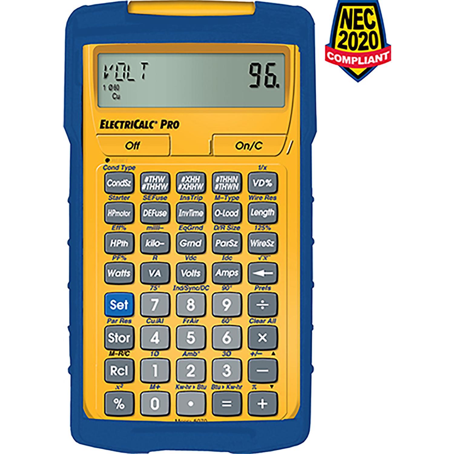 Calculated Industries Electricalc Pro Yellow 8 Digit Calculator - Ace ...