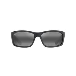 Maui Jim Kanaio Coast Unisex Matte Soft Black/White/Blue Frame Neutral Grey Lens Polarized Sunglasse