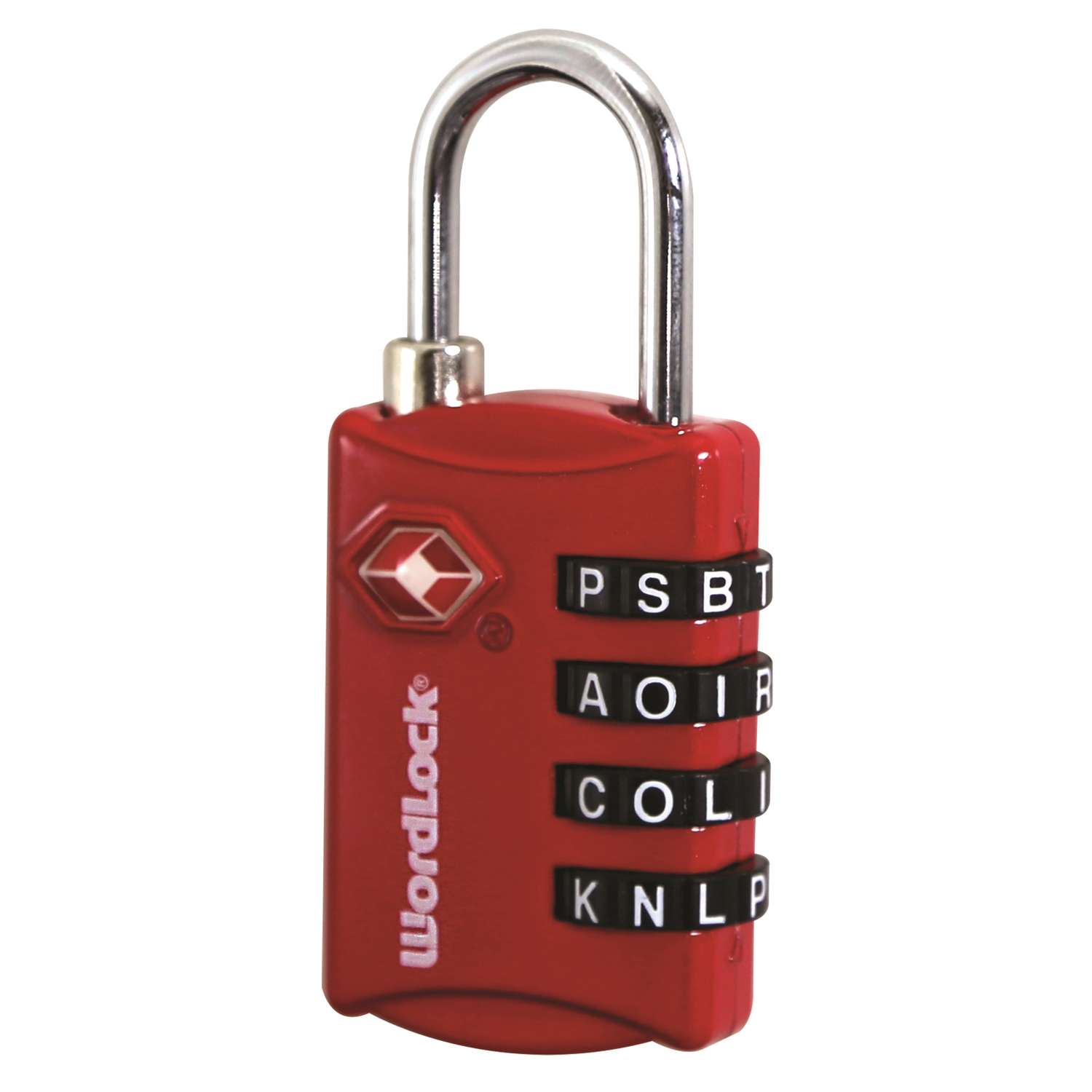 Wordlock .77 in. H X 2 in. W X 11/4 in. L Metal 4Dial Combination