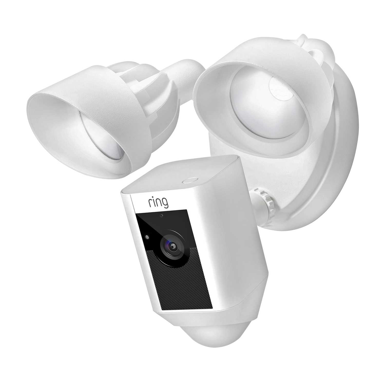 Ring Floodlight Camera Hardwired Outdoor White Wi Fi Security