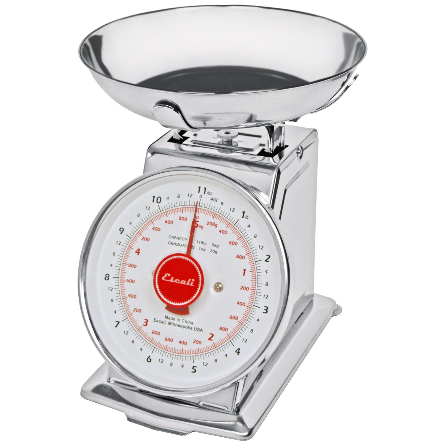 Escali Mercado Mechanical Silver Analog Dial Scales 11 lb Sansujyuku sansujyuku.com