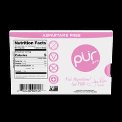 PUR Sugar Free Bubblegum Chewing Gum 1 pk 9 pc