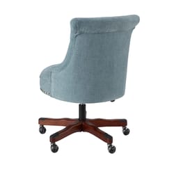 Linon Home Decor Blue Polyester Office Chair