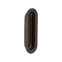 Ives 3-9/16 in. L Oil Rubbed Bronze Brown Brass Flush Pull