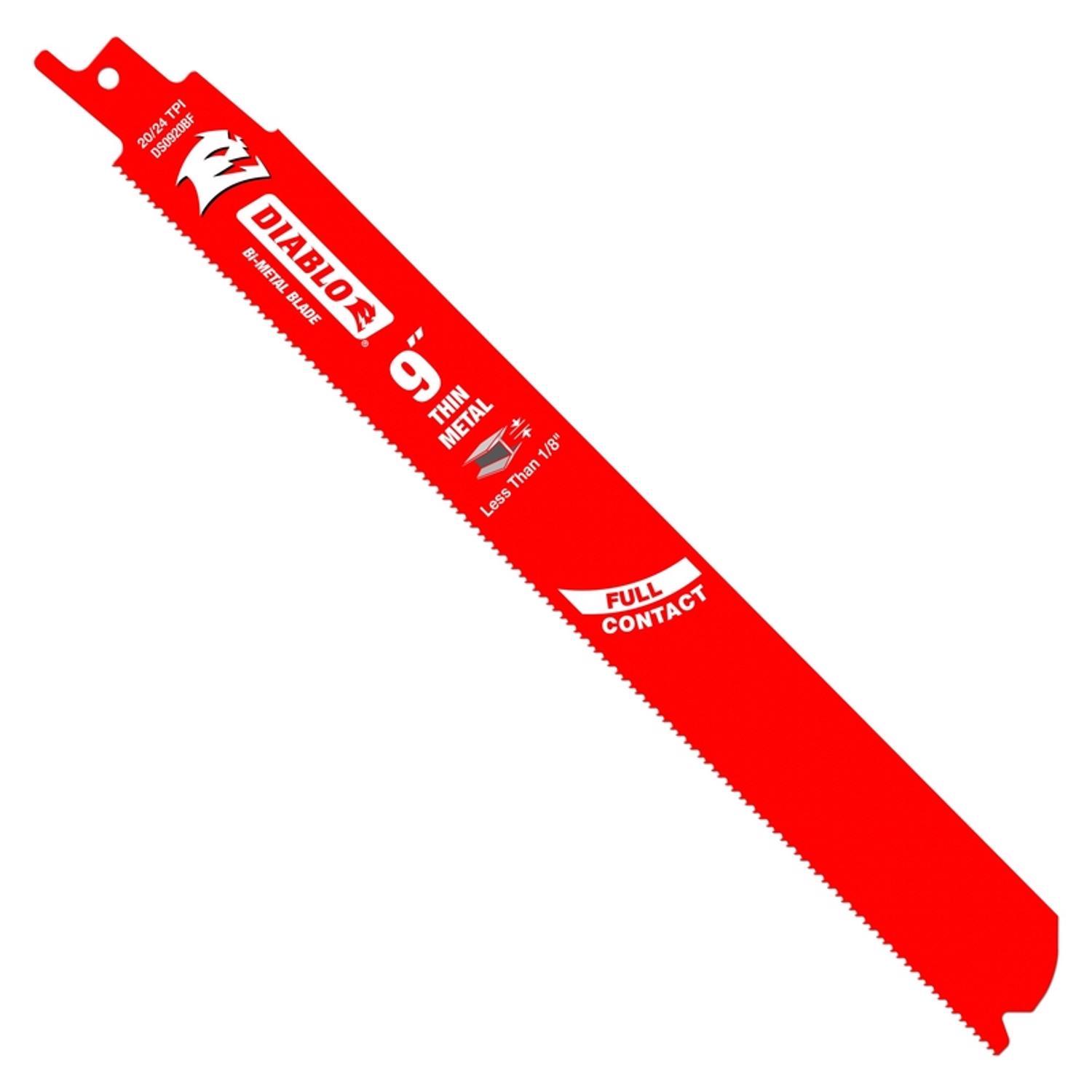 Diablo 9 in. Bi-Metal Reciprocating Saw Blade 20/24 TPI 15 pk Sansujyuku sansujyuku.com