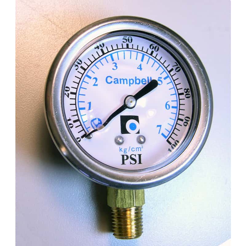 Campbell Other 1/4 in. Liquid Filled Pressure Gauge Ace Hardware