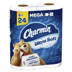 Charmin Ultra Soft Toilet Paper 6 Rolls 244 sheet