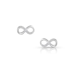 Montana Silversmiths Women's Silver Shine Infinity Silver Earrings Brass Water Resistant