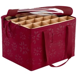 Classic Accessories Red Ornament Storage Bag 17.5 in. H X 17.5 in. W X 58 in. D